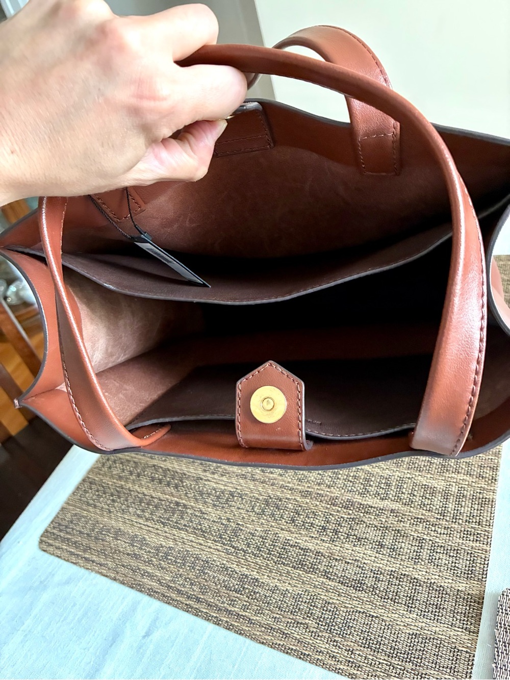 Banana Republic  Leather Tote Bag - Picture 6 of 7